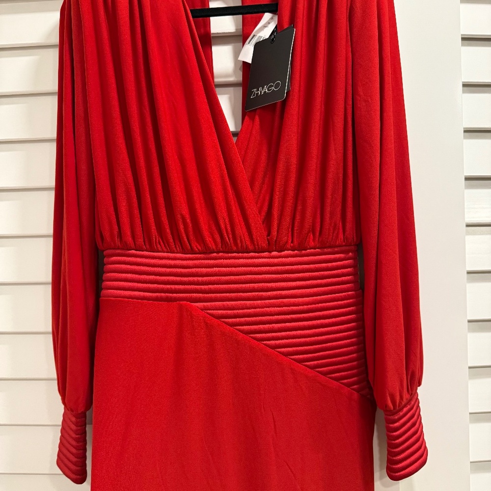 ZHIVAGO Red Midi Dress (Size 10) Brand new - Picture 5 of 10